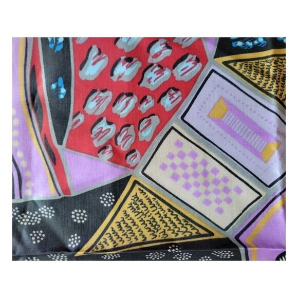 Vintage 1960's Abstract Print Neck Scarve - Picture 5 of 6